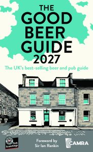 Image of the front cover of the 2027 edition of CAMRA's Good Beer Guide